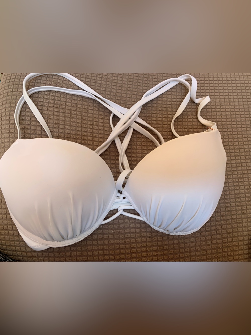 Shade & Shore White Padded Bikini Top